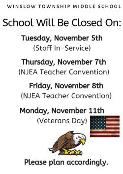 Veterans Day (School Closed)